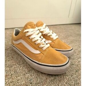 Vans Yellow Old Skool Skate Shoes Sz W 6.5 / M 5‎